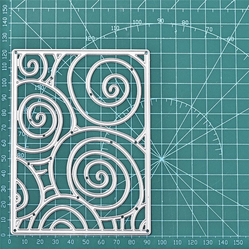 DiyArts Lace Frame Series Metal Cutting Dies Circle Paper Craft Mandala Stencil Templates for Diy Scrapbooking Decorative Mold: 94x122mm