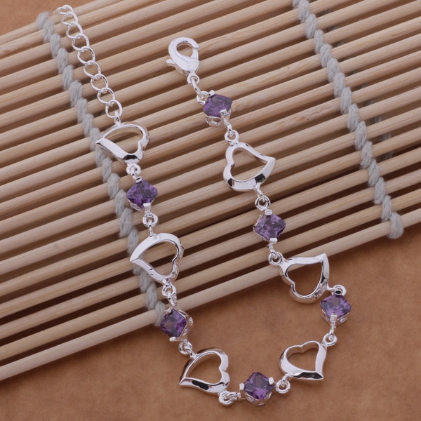 Commercio tutto'ingrosso di Alta qualità in argento placcato Braccialetti dei monili di Modo del braccialetto WB-115