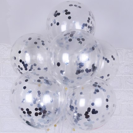 10 kpl 12 custom glitter konfetti lateksi ilmapallot häät joulukoristeet baby shower syntymäpäiväjuhlien koristelu ilmapallo: Valkoinen