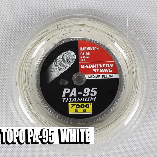 TOPO PA95 Badminton string reel 200m: white