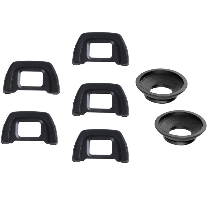 5 Pieces DK-21 Viewfinder Eyepiece Black with Eyecup Eyepiece Dk-19 Rubber Eyecup Viewfinder (2Pack)