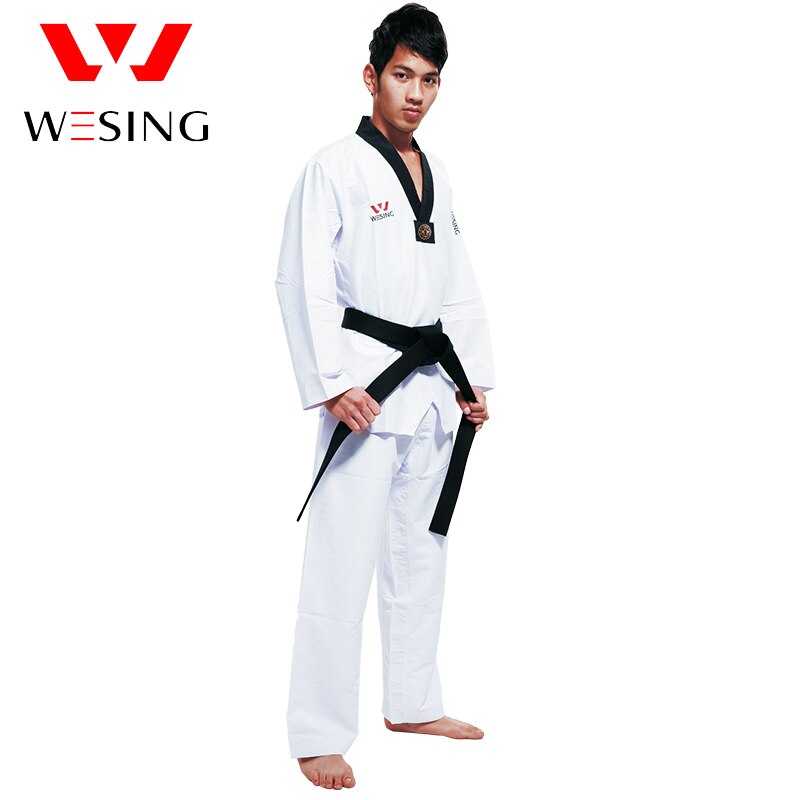 Westing-uniforme de Taekwondo transpirable para hombres y mujeres, traje de Taekwondo, entrenamiento, competición, Taekwondo, talla grande 4XL