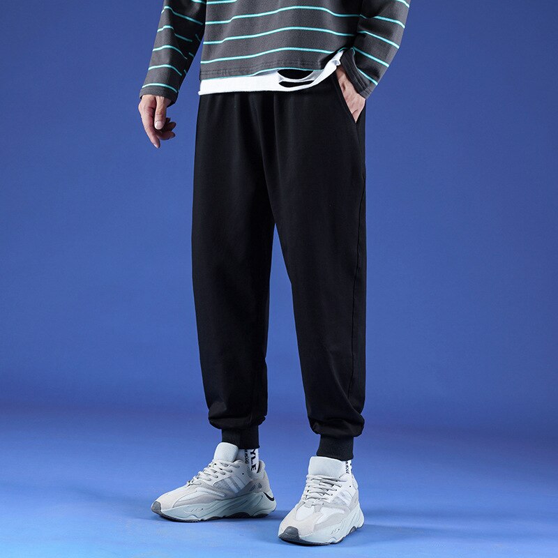 Neue Frühjahr und Sommer Einfarbig Sport Hosen männer lässig verlieren Sport Hosen Reine Baumwolle Laufhose Jogginghose Männer