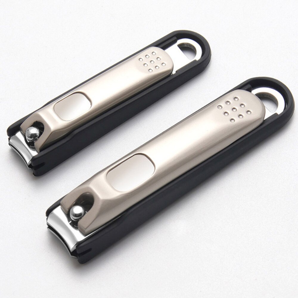 Anti-splash Nail Clippers Nail Clipper Stainless Steel Nail Tool for Salon (Champagne Large Size)