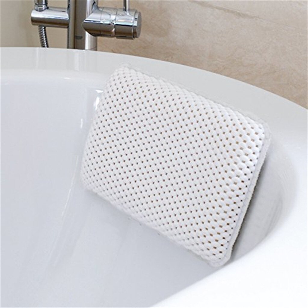 Luxury Bath Spa Pillow Cushioned Spongy Relaxing Bathtub Cushion 8 Suction Cups PVC foam sponge bathtub pillow G620