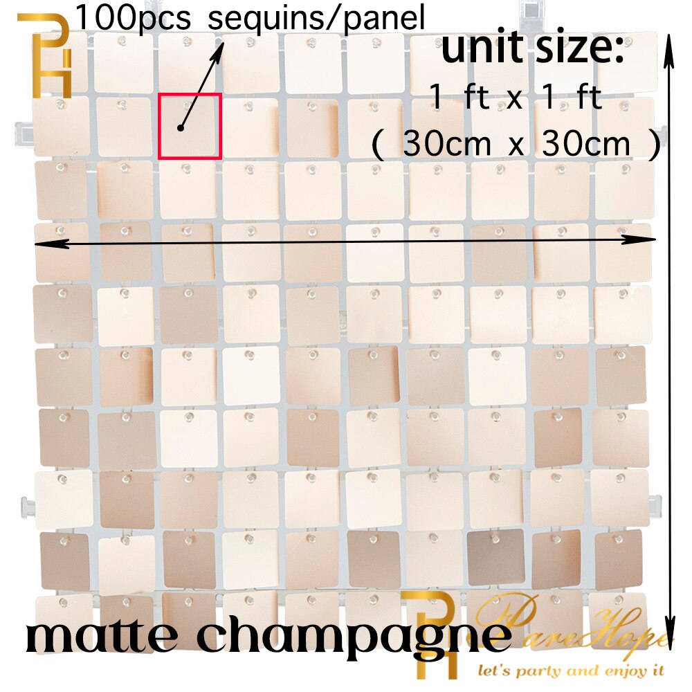 Square Pneumatic Reinforcing Plate, Pneumatic Self-Locking Plate, Bright Wall Bottom Decorative Plate: matte champagne