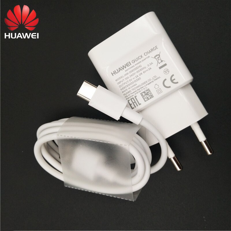 9V/2A USB EU Fast Charge 1M USB 3.1 TYPE C Data Cable Quick charger For HUAWEI P9 P10 Plus P20 Mate 20 Pro Honor NOTE 9 10 V8 9