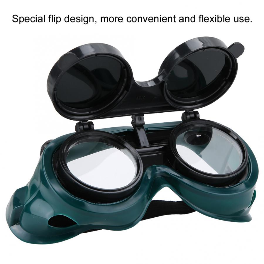 Safety Welding Goggles Dual Lens Flip Labor Cutting Grinding Protective Glasses Anti Splashing Dual Lens Goggles