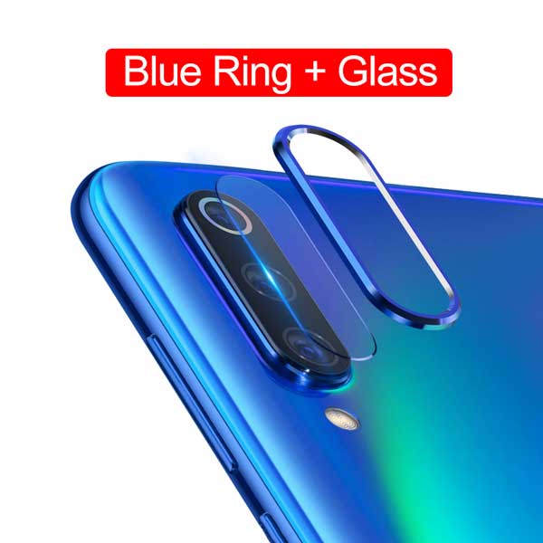 Mi 9 camera Protector Glas Voor Xiao Mi mi 9se 9se xia MI xi Mi zachte lens Film rear metalen Ring Case Op Xio mi rode Mi note 7 Pro Note8: For Redmi note 8 / Blue