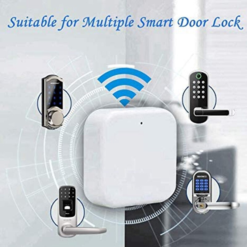 Bluetooth Wifi Gateway Fingerprint lock Passwordsmart door lock Home Bridge Ttlock App Control electric smart lock Waterproof