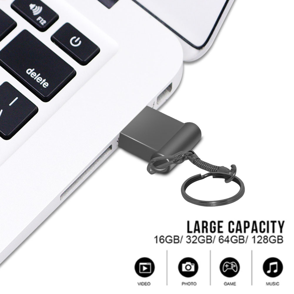 Usb Stick Mode Metalen 2.0 Mini Metalen Knop Usb Flash Drive Mobiele Opslag Schijf 64Gb Pen Drive Persoonlijke Geheugen stok