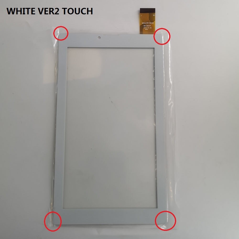 7 "per Dexp Ursus S470 S370 S570 S169 s 470 370 570 DELLA MISCELA 3G Tablet pc 1024x600 display lcd Touch Screen del Pannello di vetro Digitalizzatore: WHITE VER2 TOUCH