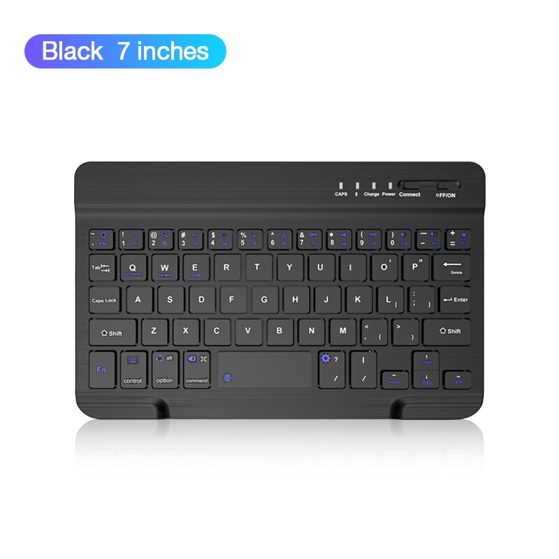 Coolreall Wireless Keyboard For IOS Ipad Android Tablet PC Windows Bluetooth Keyboard Ipad Bluetooth Keyboard For iPhone Samsung: 7 Inches  BK