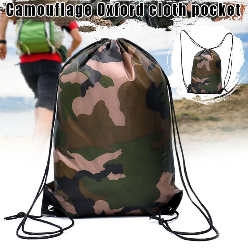 Bærbar letvægts rygsæk bæltetaske rejse sport udendørs vandreture opbevaringspose oxford stofpose