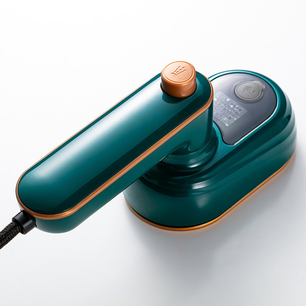 Upgrade Portable Mini Ironing Machine 180°Rotatable Handheld Steam Iron Foldable Travel Garment Steamer Steam Iron: green / EU
