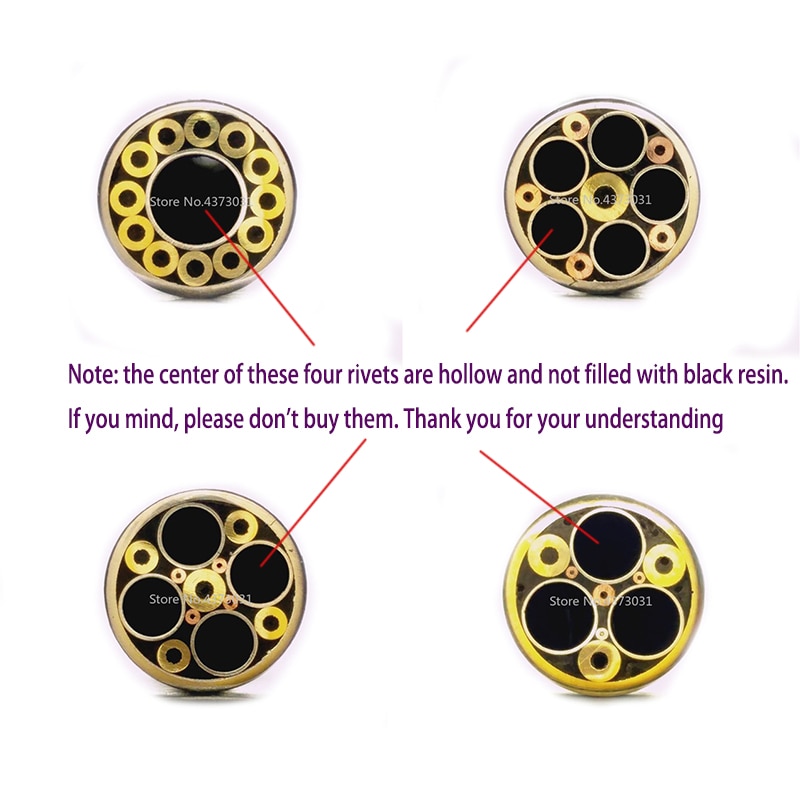 Rivets en mosaïque pour manche de couteau, 8mm, 17 types de , Style exquis, longueur 90mm