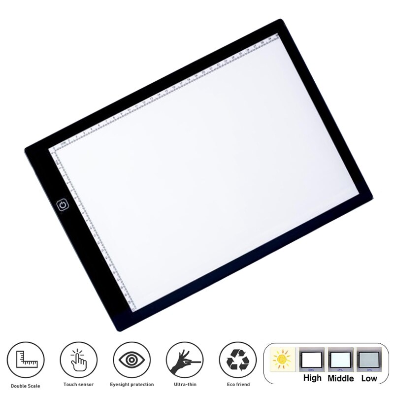 A4 Digitale Ie Tablet Voor Tekening Pad Art Schilderen Grafische Kopie Board Elektronica Schilderij Tafel Met Netic: Default Title