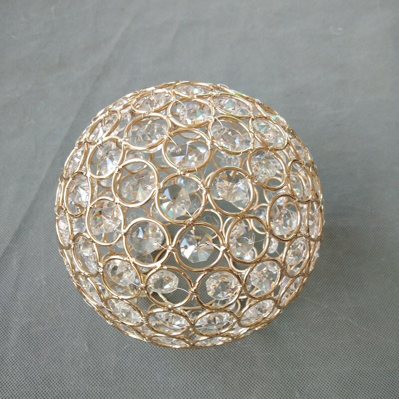 Creative150mm-Pantalla de alambre de metal dorado/plateado con cuentas octogonales de 14mm para lámpara de mesa, lámpara colgante DIY
