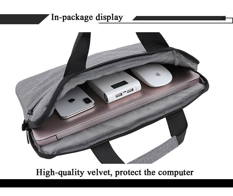 13 14 15 inch Laptop Bag Waterproof Notebook Case Sleeve For Macbook Air Pro Computer Shoulder Handbag Women Men Briefcase