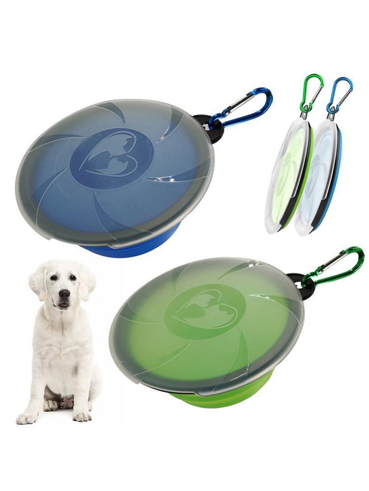 450ml hondenbakken, voerbak voor huisdieren, opvouwbare waterbak voor honden, draagbare, afwasbare voerbak voor binnen en buiten