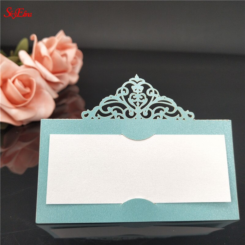 50pcs Party Table Name Wine Guest Place Cards Table Place Cards Favor Decoration Wedding Supplies Seating Decoration 8ZSH873: Blue