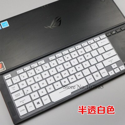 15.6 inch Silicone Keyboard Cover laptop Protector Skin For ASUS ROG Zephyrus GX501GI GX501GI GX501 GX531GS GX531GM GX531G: White