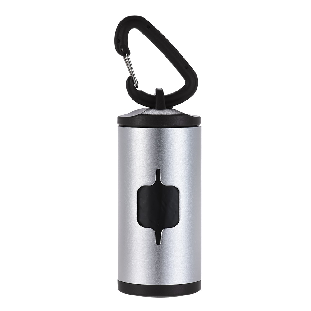 15pcs Waste Bags 5 Color Pet Poop Holder Dog Waste Dispenser Aluminum Alloy Tube Doggy Bag Pet Waste Clean Poop Bags