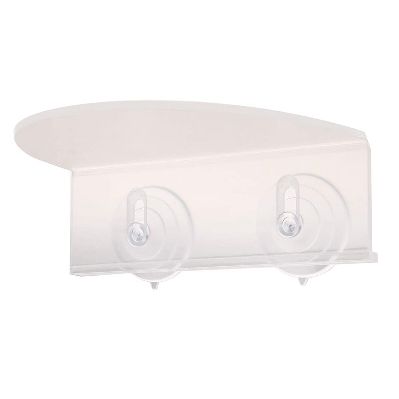 Fenêtre planteur étagère ventouse étagère fenêtre monté plateau de rangement clair acrylique plante Pot étagère pour tenir plantes maison: Default Title