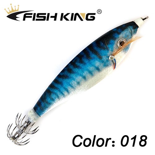 Fiske drag bläckfisk krok 9cm 16g självlysande wobblers jigging ocean bläckfisk bläckfisk trä räkor hårda beten 3d ögon jiggar: 018