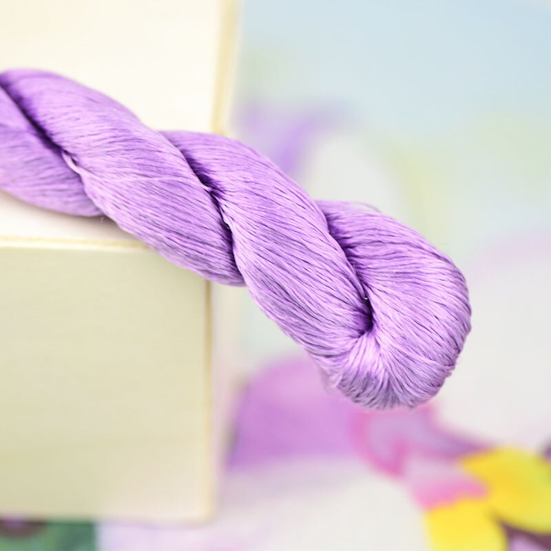 100% silk thread hand embroidery embroider cross stitch 1pcs 400m silk embroidery thread Taro purple series 8 pure colors: 3