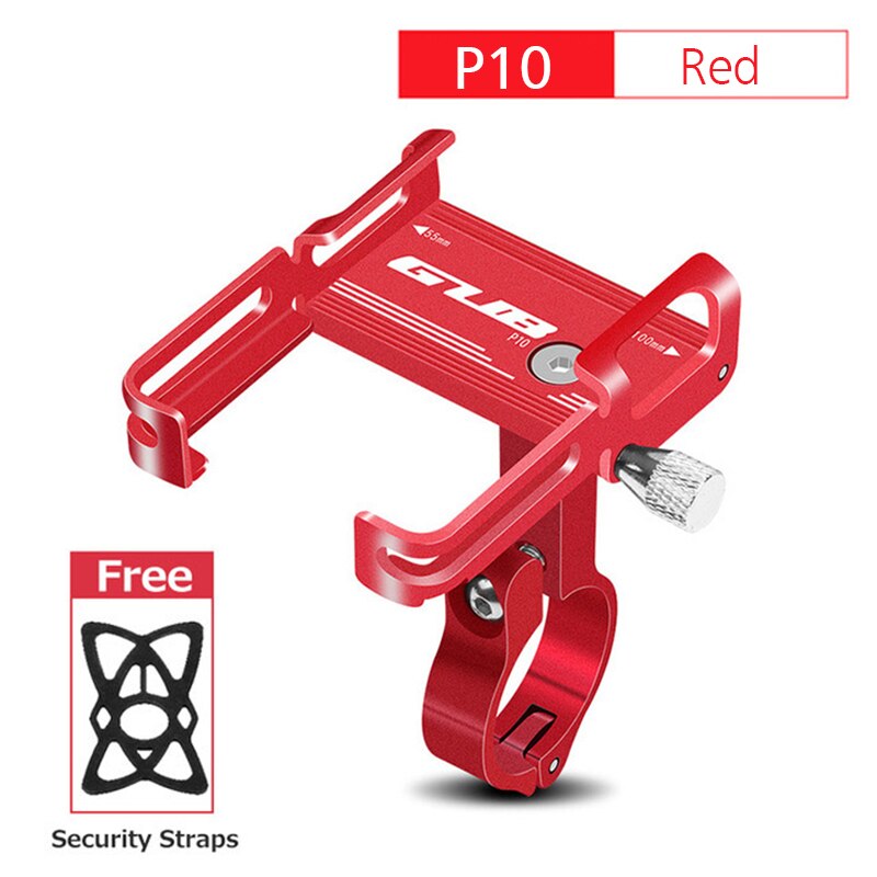 GUB 7 Style MTB uchwyt na telefon rowerowy motocykl wsparcie montaż GPS kierownica rowerowa rower przywieszki do telefonów komórkowych dla 3.5 do 7.5 cala: P10-Red