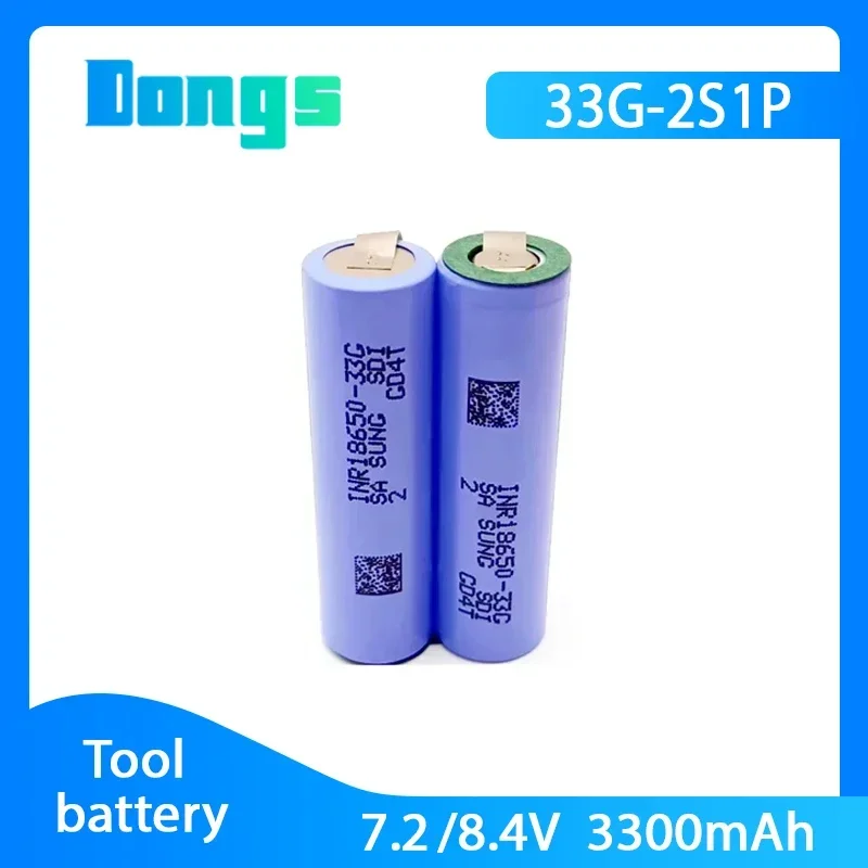 Batterie de tournevis Rechargeable 1S3P 2S1P 2S2P 4S1P 4S2P 5S1P 5S2P 6S1P 3.7 ~ 18V 18650 33G 3500mAh, entretien ou assemblage: green