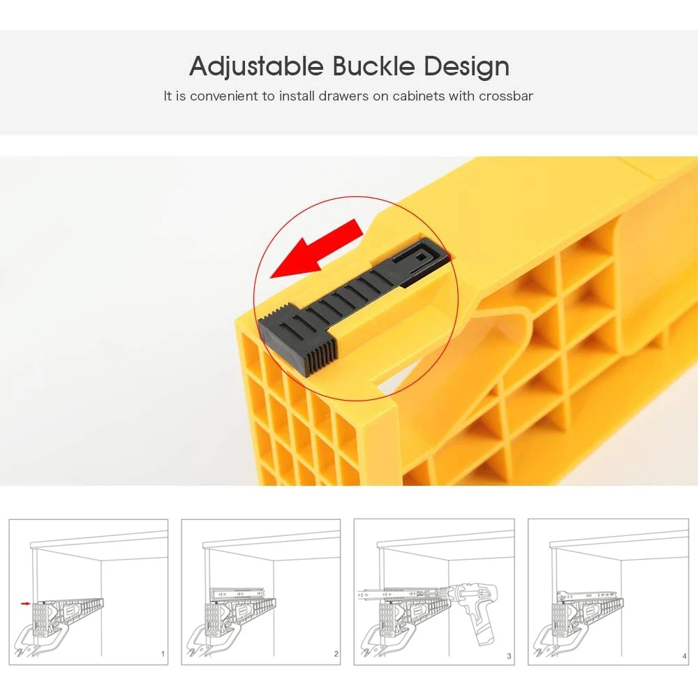 Drawer Track Installation Jig Auxiliary Positioning Holder Locking Pliers Drawer Slide Jig Mounting Cabinet Woodworking Tools