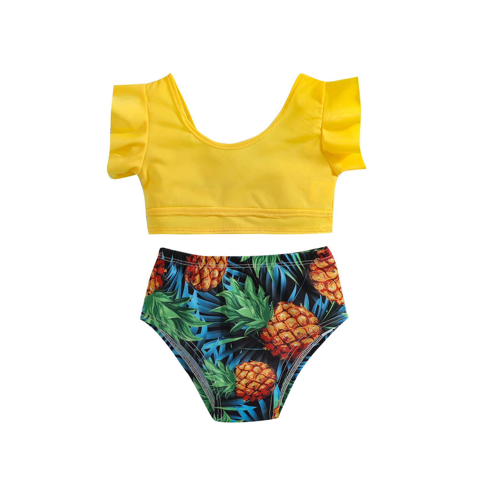 Família combinando maiô irmãs e irmãos roupa de banho crianças bebê menino menina abacaxi impresso 2 peças ou nadar shorts: Sister Sets / 12 m