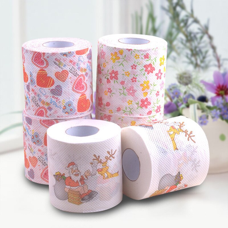 Rollos de papel higiénico con estampado de dólar europeo, graciosos números de bromas, papel de papel higiénico de Humour, papel de baño suave de 2 capas