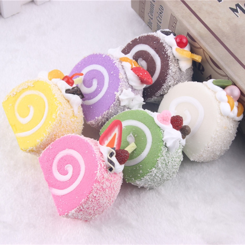 Mskwee squishy jumbo cartoon cakerol langzaam rijzend brood zoet kinderspeelgoed knijpspeelgoed telefoonband squishy speelgoed leuke cake squishies