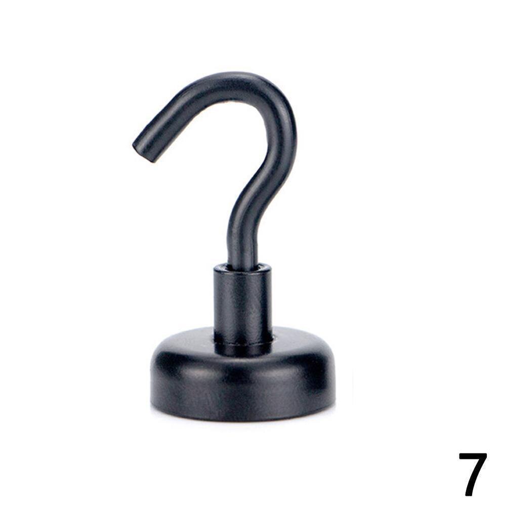 1pc magnetiska krokar utan märkning kraftiga krokar magnethållare stöd dörrhängare badrum kök 10kg sugvägg krokar hållare: G