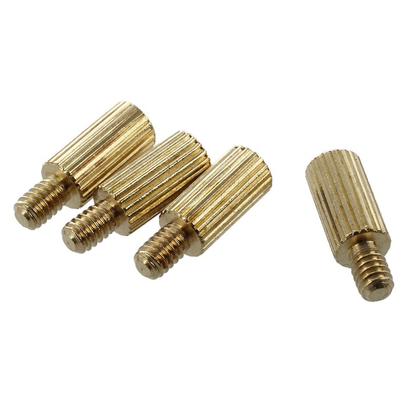 50 Uds rosca macho a hembra latón pilares espaciador de separación M2x6mmx9mm
