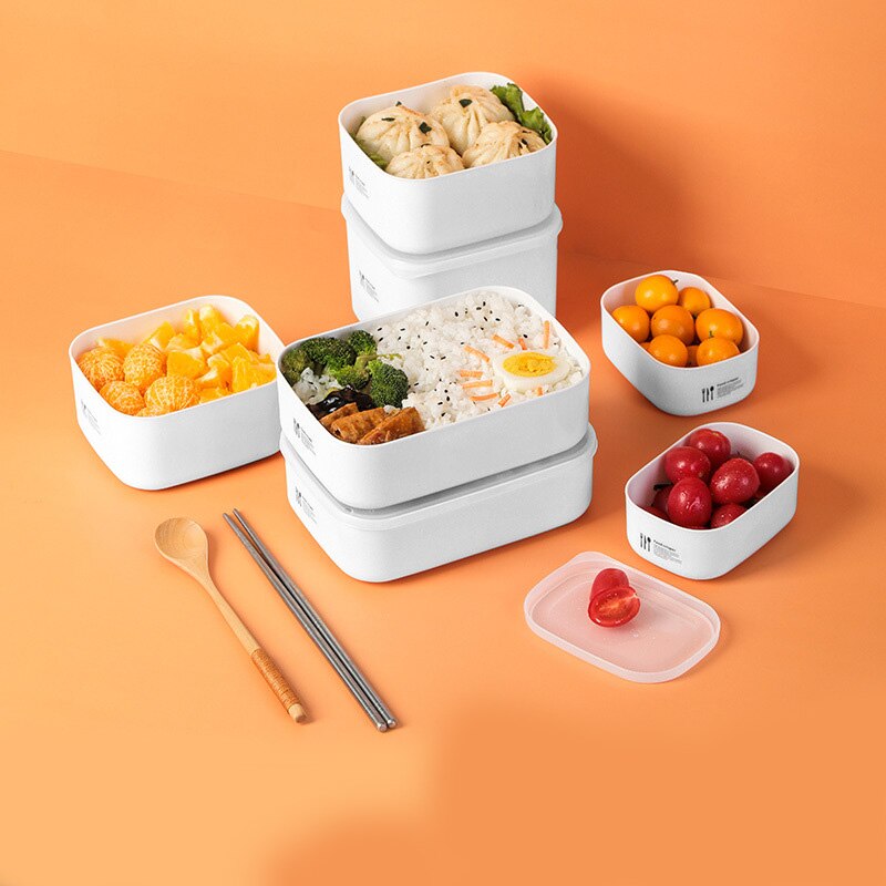 Maaltijd Plastic Microwavable Voedsel Containers Rechthoekige Herbruikbare Opslag Lunch Dozen Bpa-vrij Food Grade Vriezer Vaatwasmachinebestendig