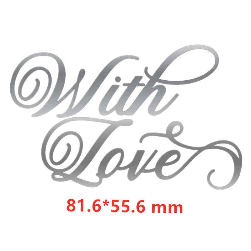12 månader rsvp med kärlek bröllop grattis på födelsedagen fira fraser metall cutting dies för gör-det-själv scrapbooking-kort hantverk: Bild 10