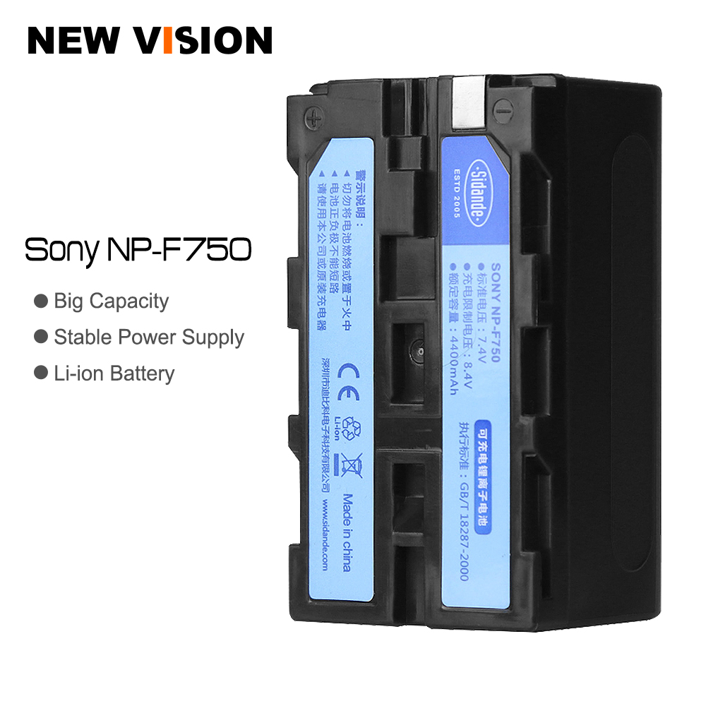 NP F750 NP-F770 NP-F750 NP-F730 4400 mAh Oplaadbare Li-Ion Camera Batterij voor Yongnuo Godox LED Licht
