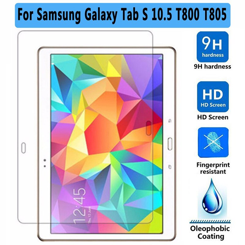 Vidrio templado para Samsung Galaxy Tab S 10,5 SM-T800, película protectora de pantalla de SM-T805, T800, T805
