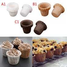 30x Cupcake Tulp Gevallen Wegwerp Bekers Partij Bakken Muffins Decor Wraps papier