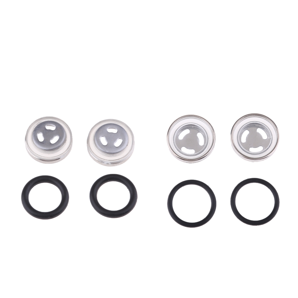 4-Piece Sight Mirror Gasket Rubber Seal Gasket for Master Cylinder Reservoir