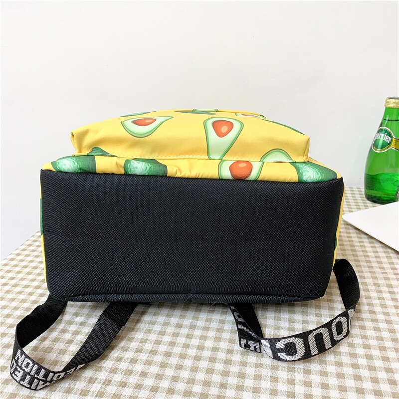 Avocado Canvas College Rugzak, Reistas, Waterdichte Laptop Tas, Outdoor Patchwork Tas