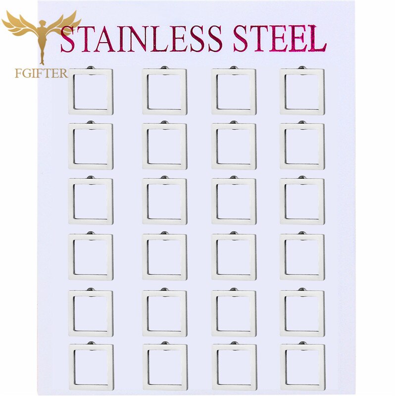 Pendientes minimalistas para hombre y mujer, aretes cuadrados huecos geométricos, accesorio de acero inoxidable, joyería de , 12 pares