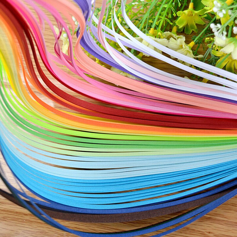 Rainbow Paper Quilling Strips Set 3mm 39cm Flower Paper For Craft DIY Quilling Tools Handmade Paper Decoration