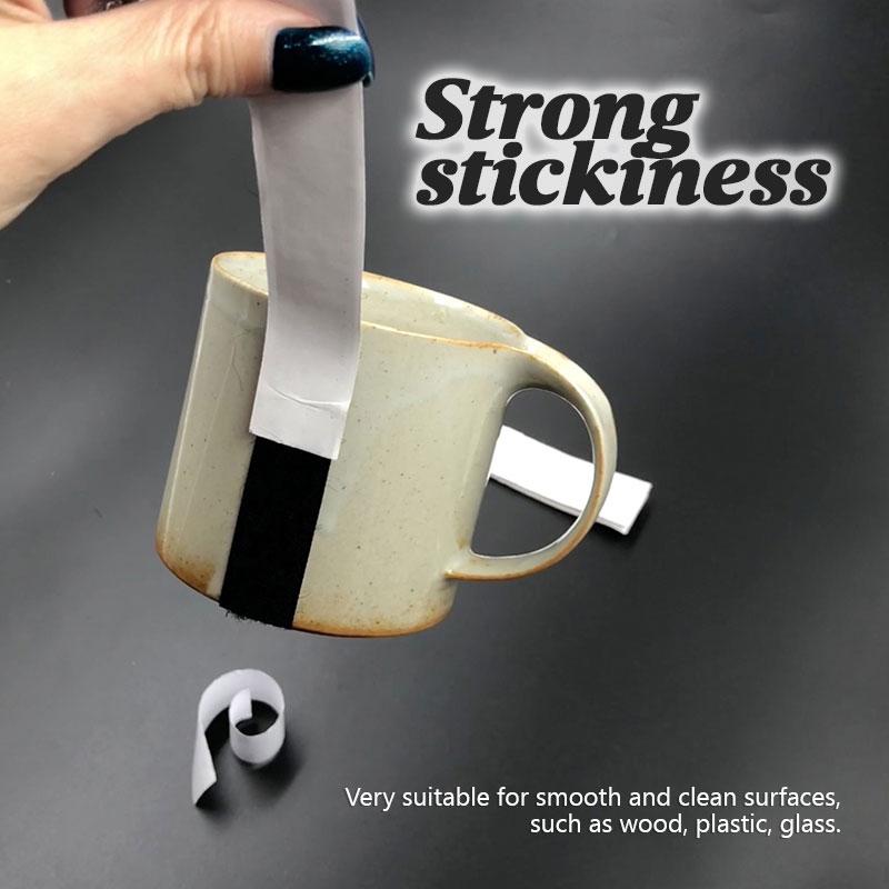 3m Backing Adhesive Velcro Blended Strong Fixed Buckle Super Sticky Velcro Strip with Ultra-strong Adhesive Backing Black