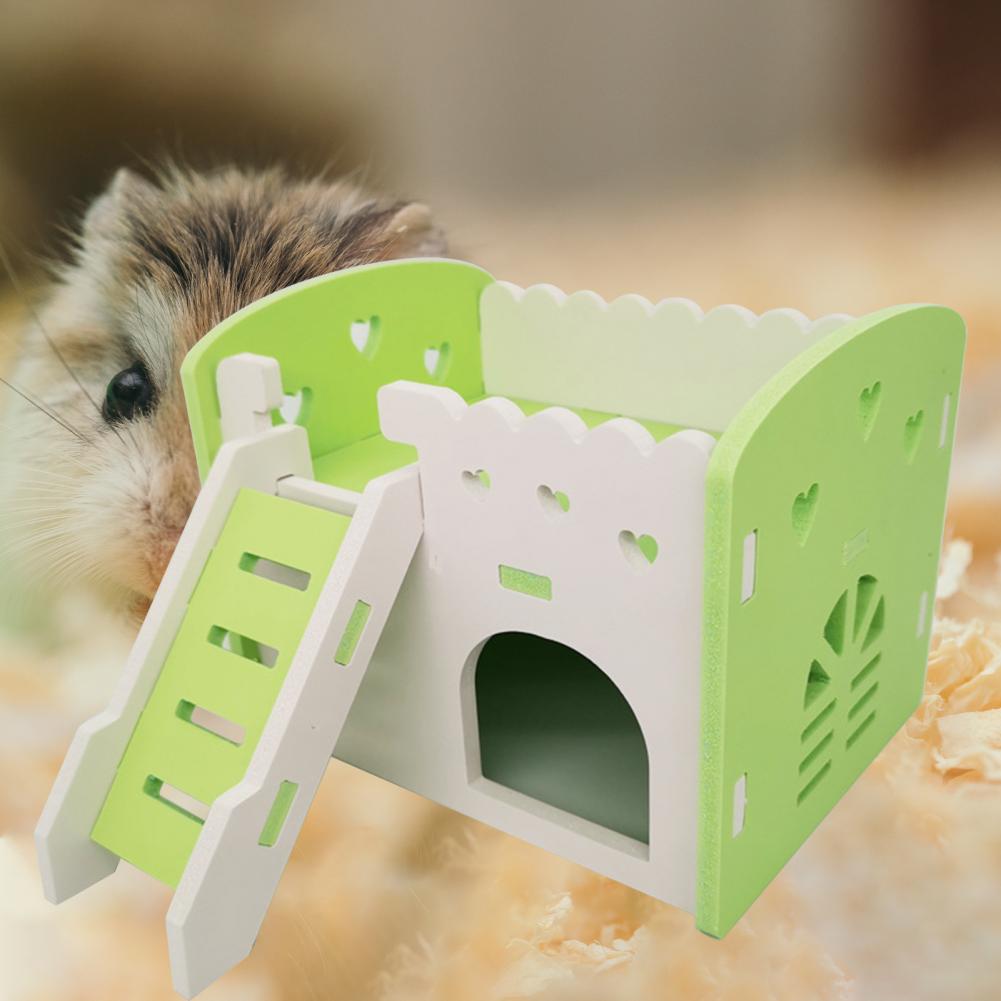 Chinchilla Hut Breathable Guinea-pig House Cage Accessories Ventilated Safe Hedgehog Chinchilla Villa Living Hut