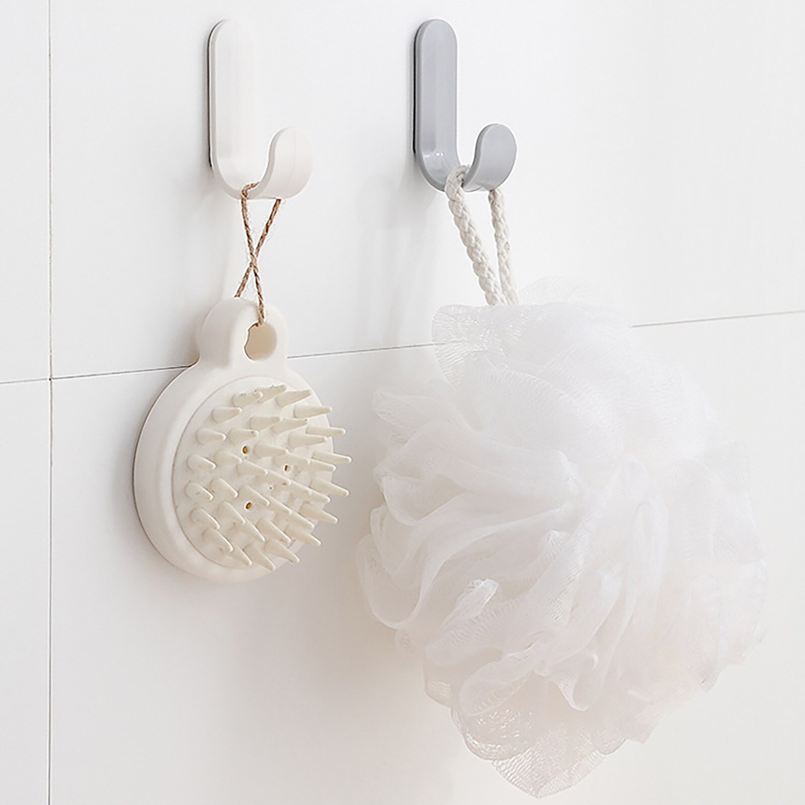 Zelfklevende Muur Hangers Handdoek Haken Plastic Deur Hangers Hoed Rekken Sleutels Hanger Muur Organizer Home Decor Sleutelhouder